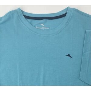 NWT Tommy Bahama Turquoise Blue Crew-Neck Men's Short Sleeve T-Shirt Medium